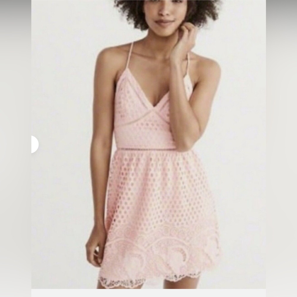 Abercrombie & Fitch Crochet Garden Party Strappy Eyelet Dress XS